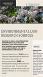 Mobile Screenshot of environmentalresearch.vermontlaw.edu