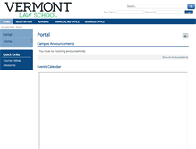 Tablet Screenshot of campusweb.vermontlaw.edu